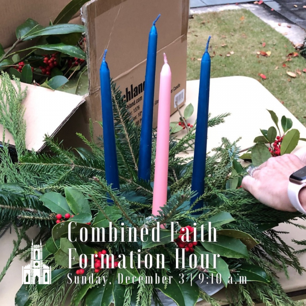 Combined Faith Formation: Advent Wreaths at St. James